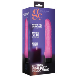 GC Gode vibrant Dildo Vibe Thin 18 x 4.2cm Rose